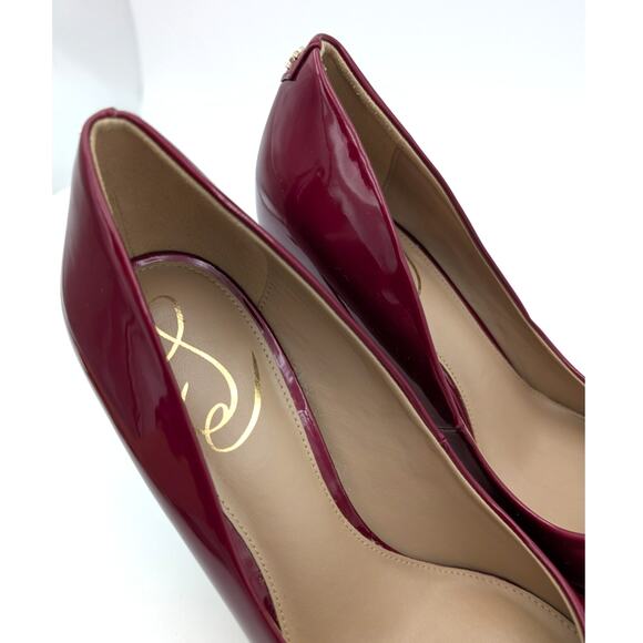 Sam Edelman Hazel Pointed Toe Women's Pump Holly Red Patent Leather US7.5M - Picture 11 of 11